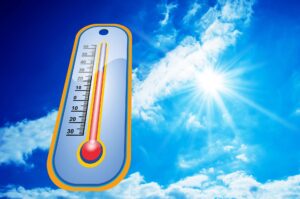 Hohe Temperaturen